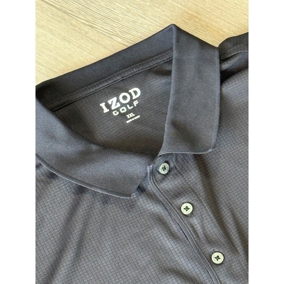 IZOD Golf XXL Polo Shirt Gray Short Sleeve Performance Athletic Mens - Picture 1 of 10